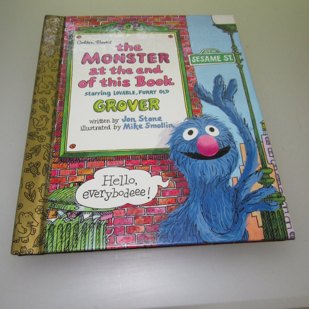 Little Golden Book The Monster at the End of This Book starring Grover | Vintage
